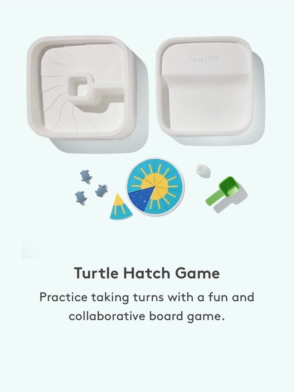 Turtle Hatch Cooperative Board Game — White & Green